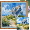 Beach House-11CT Stamped Cross Stitch 45*45cm tapestrymarket