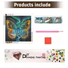 Diamond Painting -DIY Round Drill Mysterious Butterfly(40x40cm)