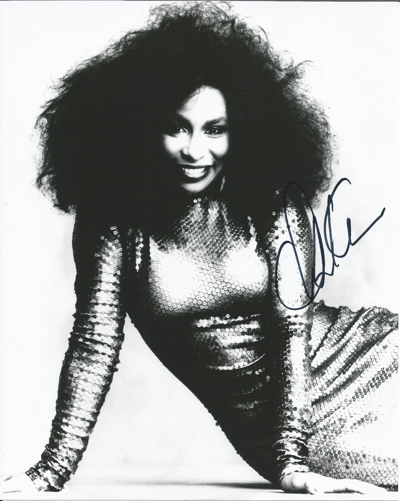 SINGER CHAKA KHAN SIGNED 8X10 Photo Poster painting W/COA GRAMMY WINNER AIN'T NOBODY A