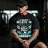 &ldquo;i Don't Believe In Magic, I Believe In Workouts Printed T-shirt&rdquo; by Inlyline
