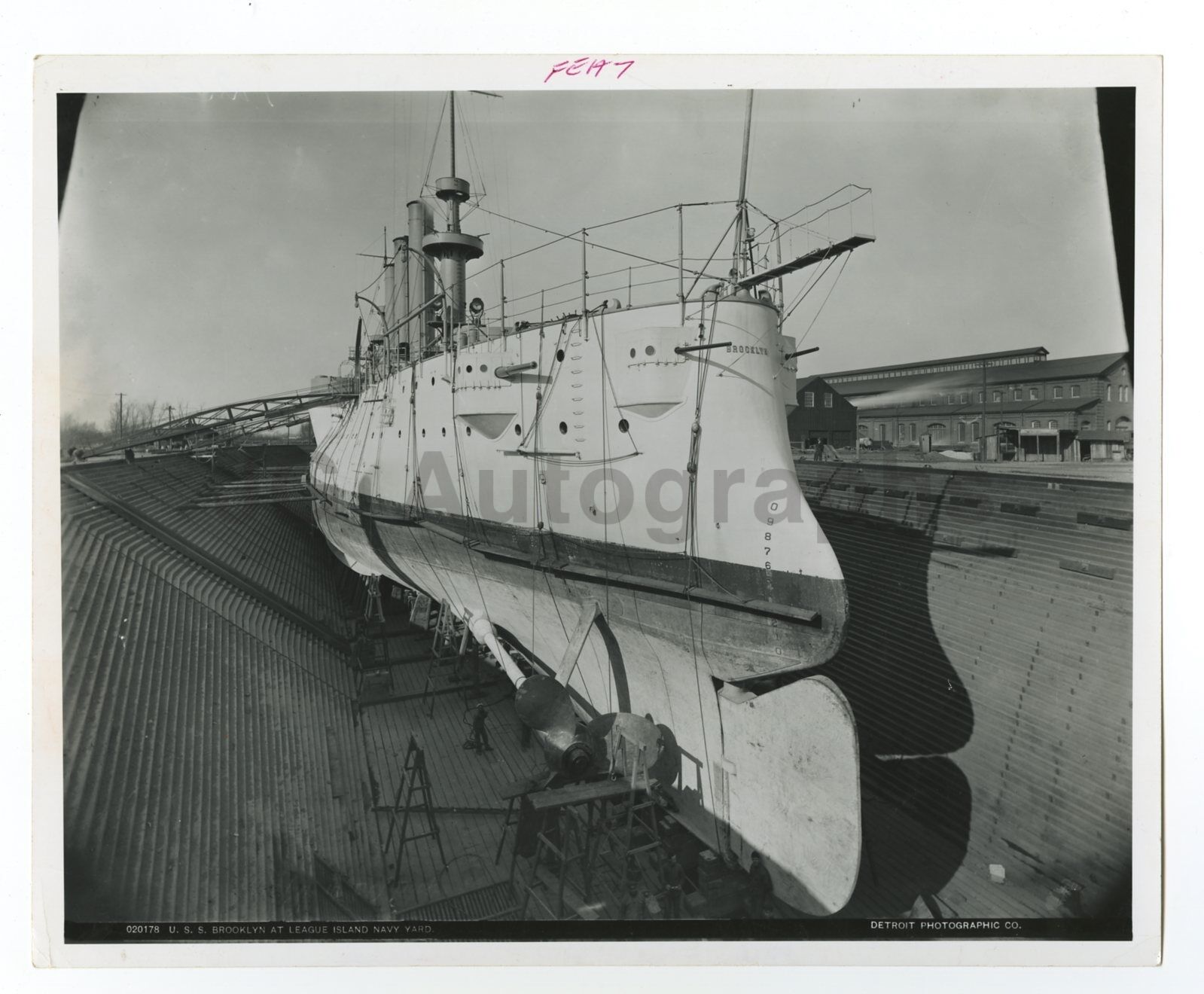 US Navy - USS Brooklyn - Vintage 8x10 Glossy Photo Poster paintinggraph