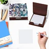 Wooden DIY Indian Wolf Diamond Painting Kit Note Box with 160 Papers for Office