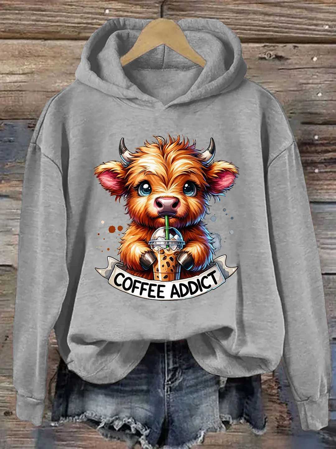 Cute Highland Cow Hoodie