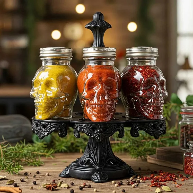 🔥Hot Sale 49% OFF🔥Skull Spice Jars Set