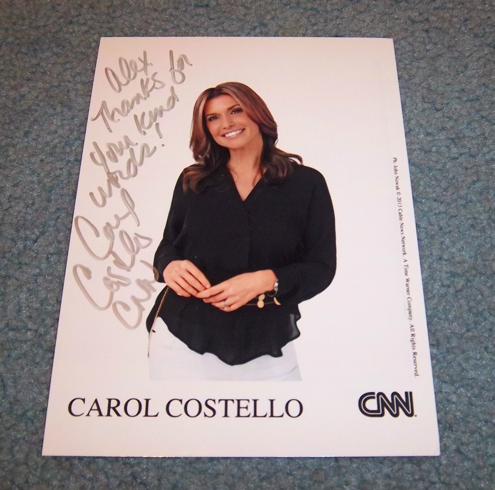 CNN Carol Costello Signed Autographed 5x7 Photo Poster painting Newsroom A