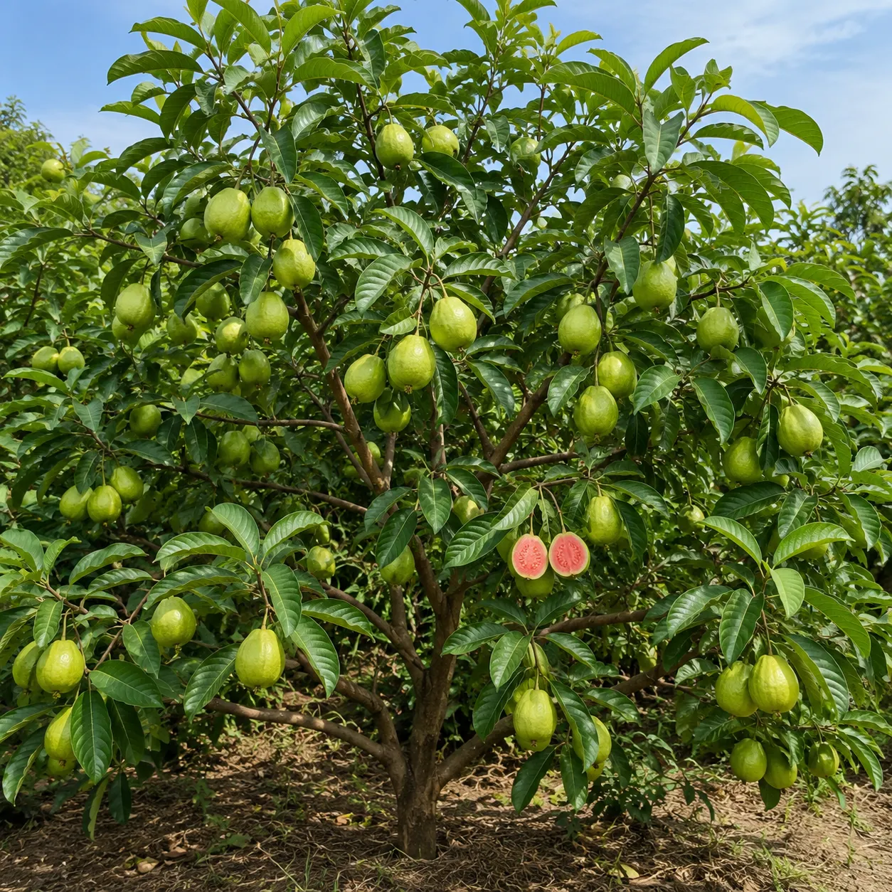 Live Pink Guava Tree Starter – Tropical Fruit Sapling