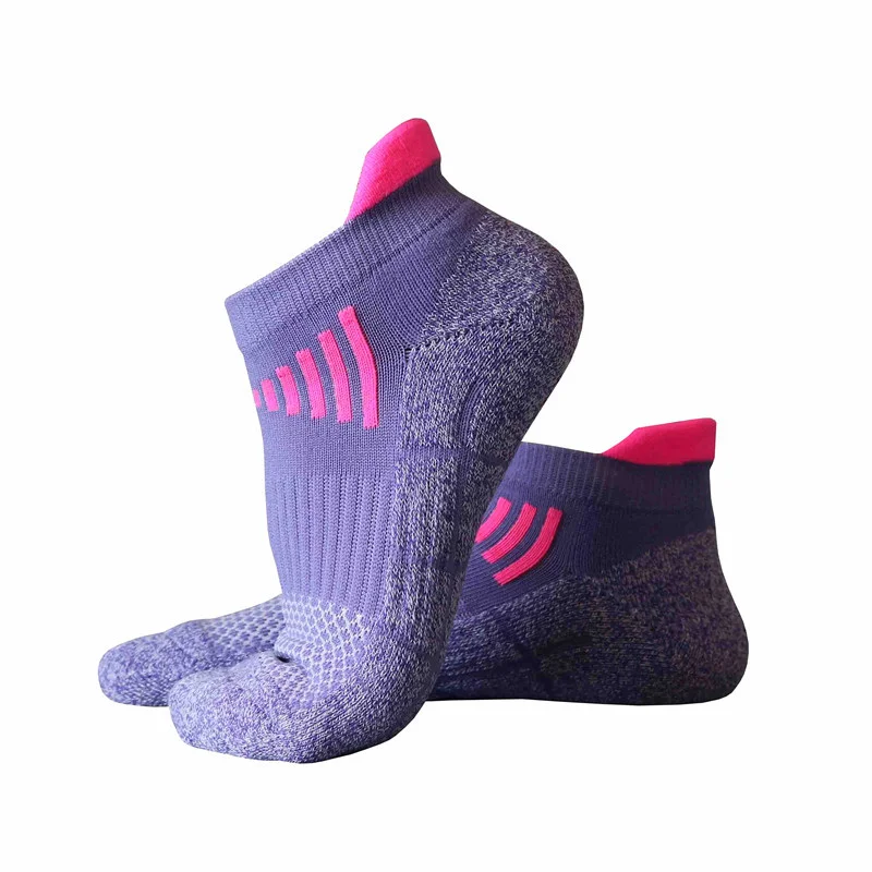Unisex Outdoor Sports Colorblock Breathable Terry Athletic Socks 