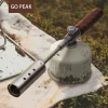 Outdoor Spray Gun With Straight Handle, Handheld Long Gas Tank, Windproof Flamethrower, Fire Barbecue Point Carbon Long Flamethrower, Equipped With Alpine Tank Interface, 3 Sections Can Be Folded