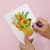 12pcs Birthday DIY Mini Round Diamond Painting Set Table Decor No Frame 15x18cm