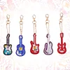 >SALE<5pcs DIY Violin Full Drill Special Shaped Diamond Painting Keychains Gifts
