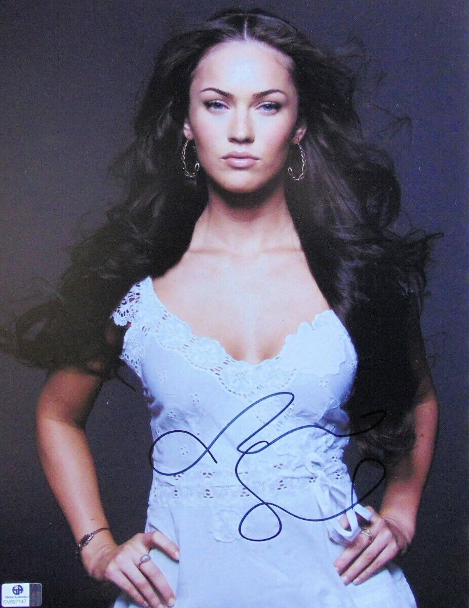 Megan Fox Signed Autographed 11X14 Photo Poster painting Sexy Gorgeous White Dress GV697147