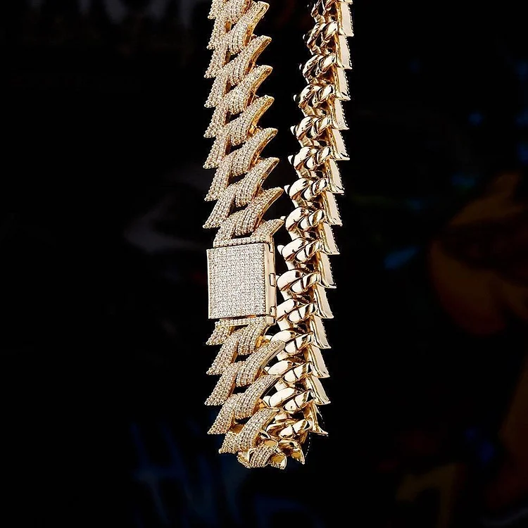 20MM Luxury Spiked Cuban Chain-VESSFUL