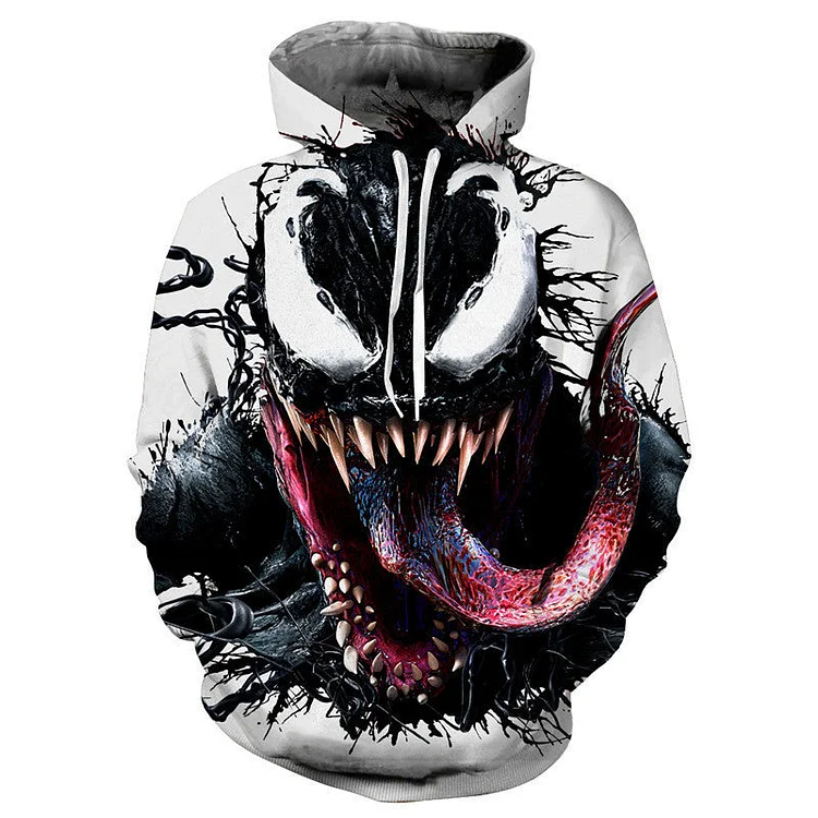 Spider Man Hoodie 3D Printing Zipper Hooded Sweatshirt