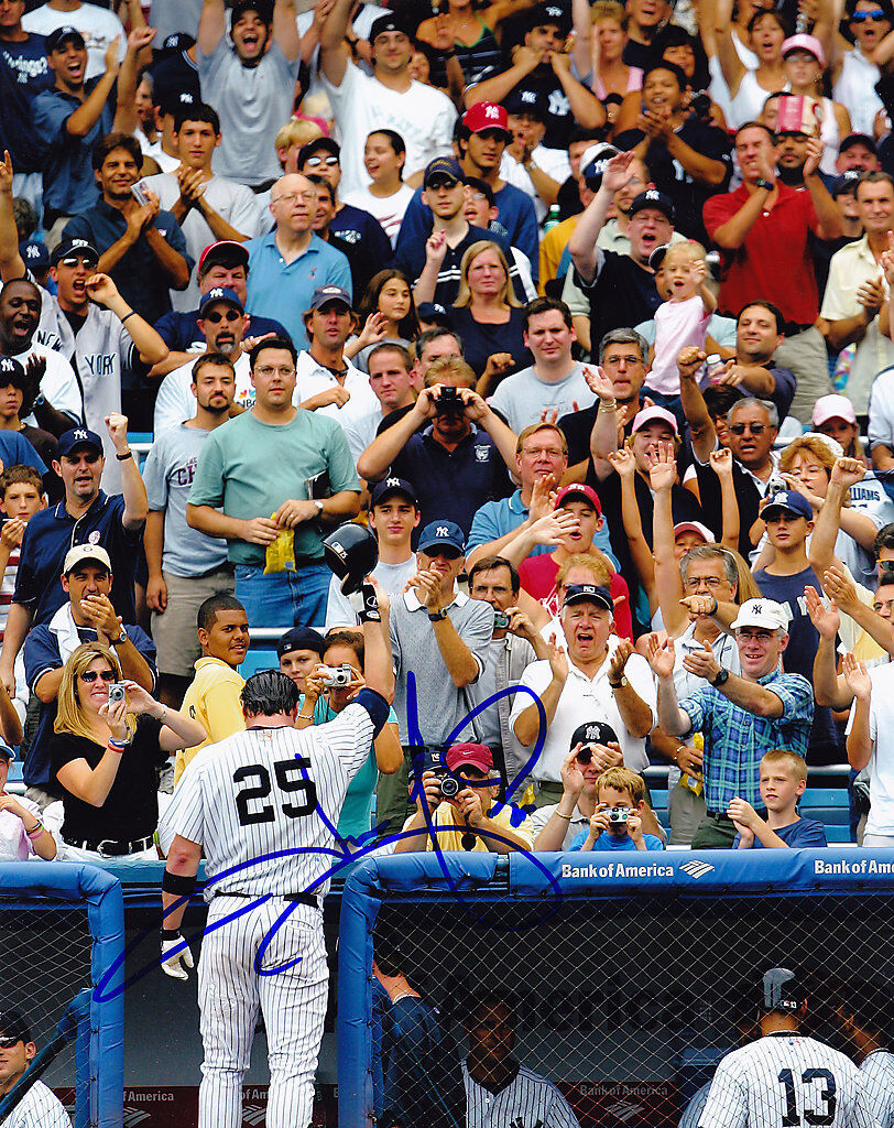 JASON GIAMBI NEW YORK YANKEES ACTION SIGNED 8x10