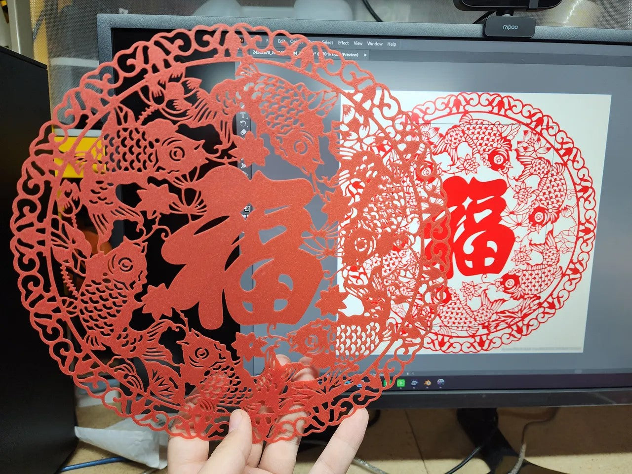 新春窗花3D模型