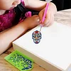 4pcs Diamond Painting Skull Ornament Keychain