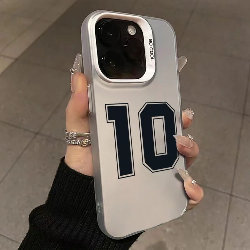 Aonga Lucky Numbers Football IMD Phone Case For Xiaomi Redmi Note 13 12 Pro Plus 5G 12S 11S 11 10S 10 Redmi 12 13C Shockproof Cover aonga