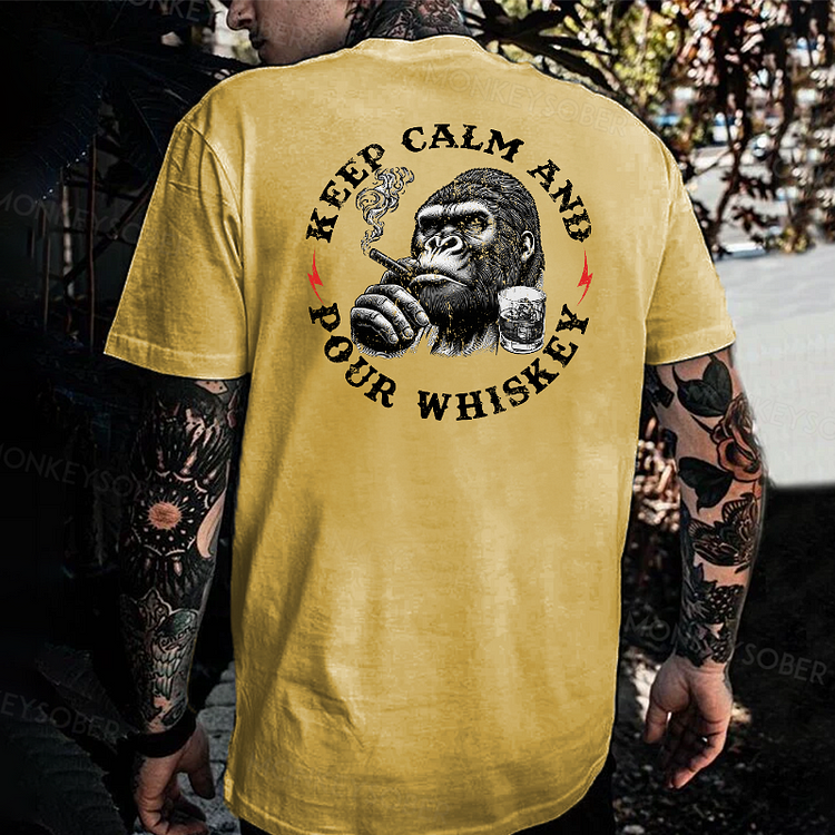 Keep Calm And Pour Whiskey T-shirt
