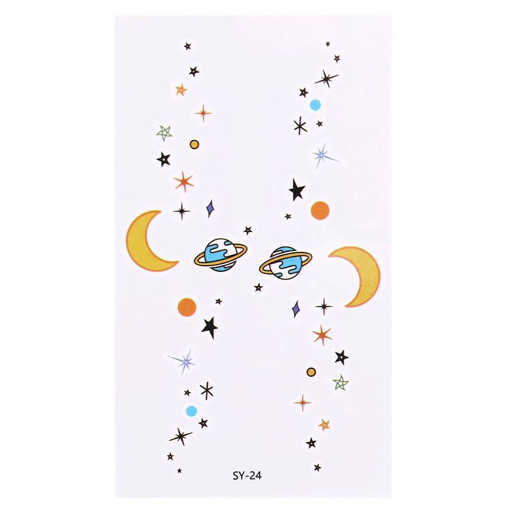 30 Pcs/Lot Color Tattoo Set Face Temporary Tattoo Child Tattoo Sticker Body Tatoo for Kids Cute Tattoo Children Tattoos