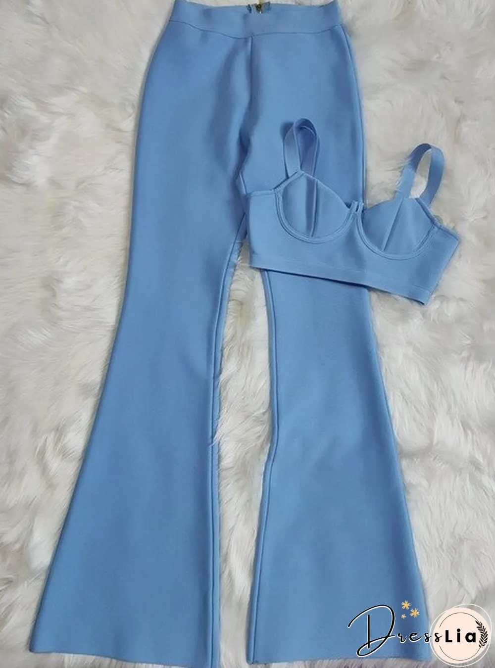 High quality Summer New Womens Set Purple Blue Two Pieces Bodycon Rayon Bandage Evening
