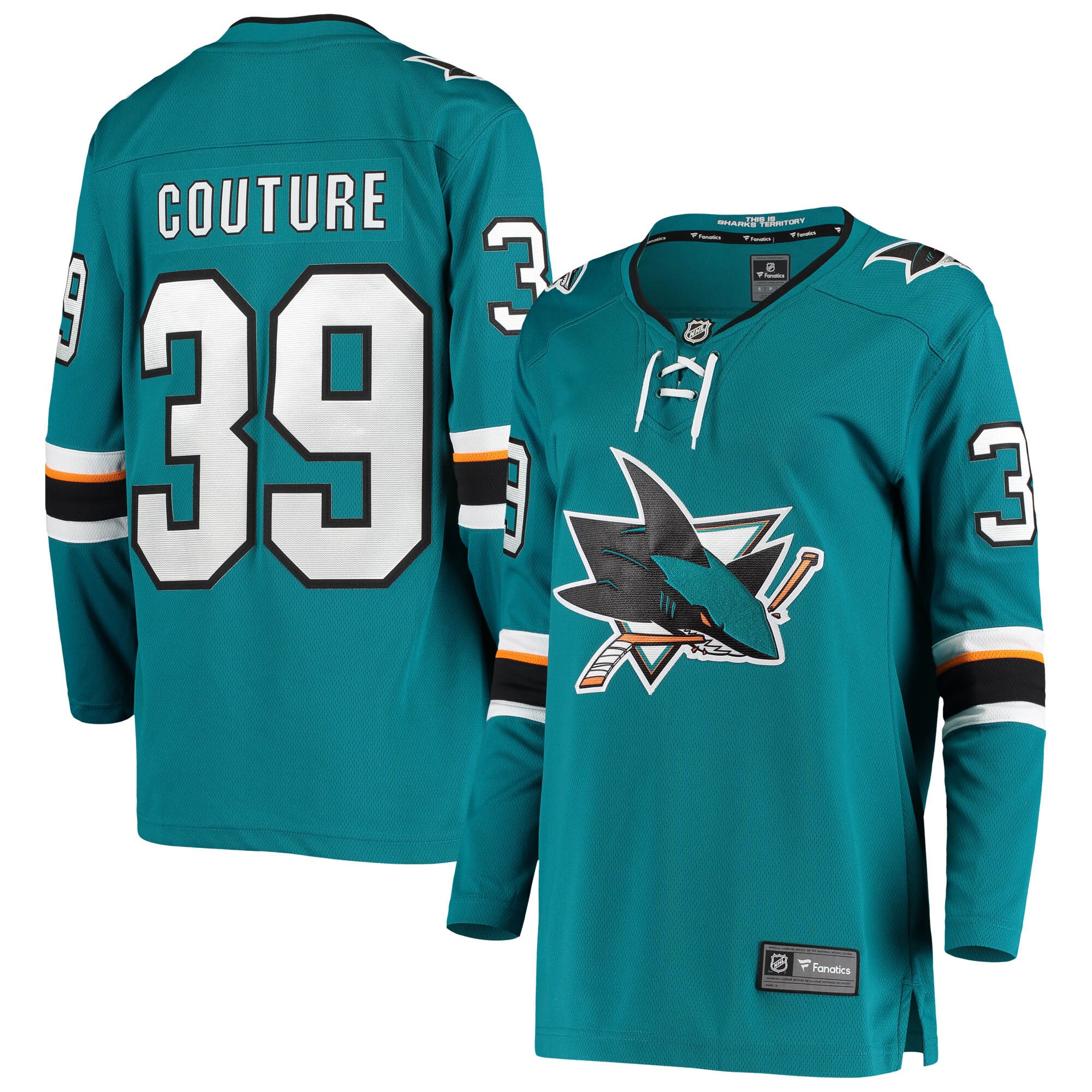 Logan Couture San Jose Sharks Fanatics Women&rsquo;s Breakaway Home   Jersey &ndash; Teal mysite
