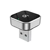 2-in-1 Wireless CarPlay Adapter Plug and Play CarPlay Converter Convert Wired To Wireless Mini USB Dongle for iPhone & Android for CarPlay and Android Auto (Silver)