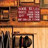 Tool Rules - Metal Tin Signs(8*12Inch/12*16Inch) - Garage
