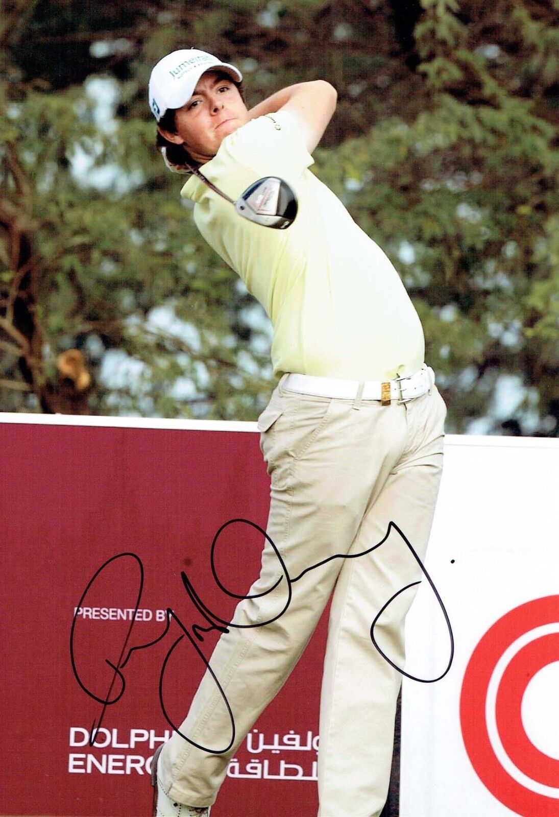 Rory McILROY SIGNED AUTOGRAPH 12x8 Photo Poster painting 1 AFTAL COA European Golf Ryder Cup