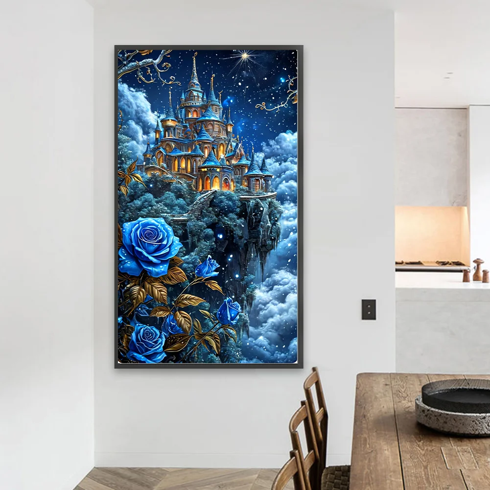 Diamond Painting - Full Round Drill - Rose Castle(Canvas|40*70cm)