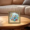 Turtle DIY Special Shaped Drill Wooden Diamond Painting Tabletop Ornaments Kit with Photo Frame Desktop Diamond Art Kits Double-Sided Pattern for Adults/Beginners Home Decor