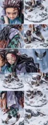 1/6 Scale Sibling Bond Tanjiro Kamado & Nezuko Kamado - Demon Slayer: Kimetsu No Yaiba Resin Statue - Saoirse Studio