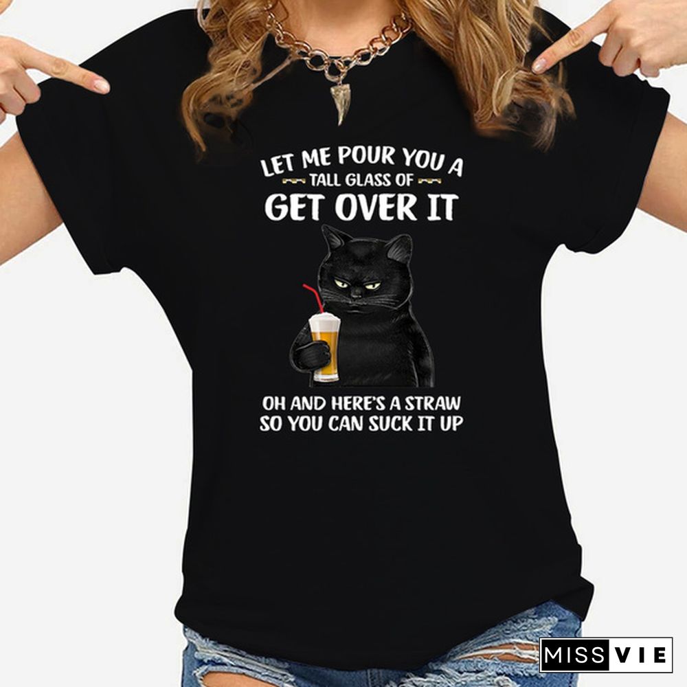 Fashion New Cat T-Shirt Men And Women Cartoon T-Shirt Harajuku Streetwear T-Shirt Casual Tops Tees