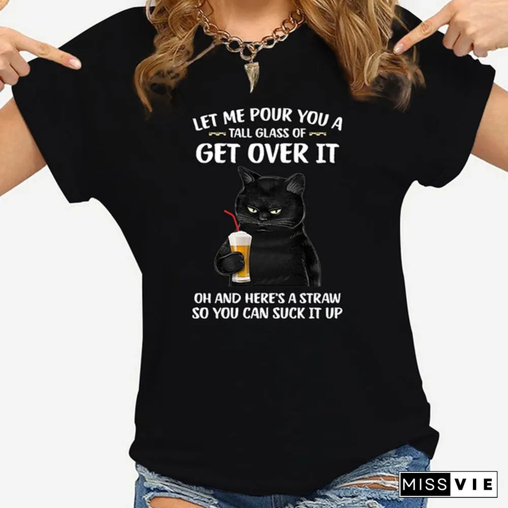 Fashion New Cat T-Shirt Men And Women Cartoon T-Shirt Harajuku Streetwear T-Shirt Casual Tops Tees