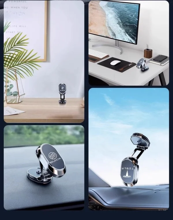 Central Control Magnetic Suction Cup Car Phone Holder