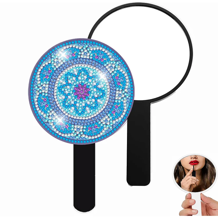 DIY Diamond Painting Mirror Kit Mandala Diamond Art Mirror Gift for Women Girls