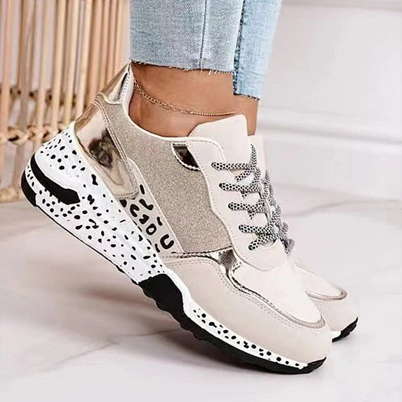 2021Women Patchwork Vulcanized Shoes Summer Thick Bottom Breathing Sneakers Ladies Mixed Color Sports Shoes Large Size Shoes