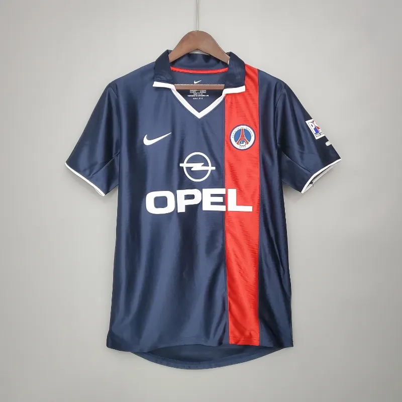 Retro 2001-02 PSG Soccer Jersey Home