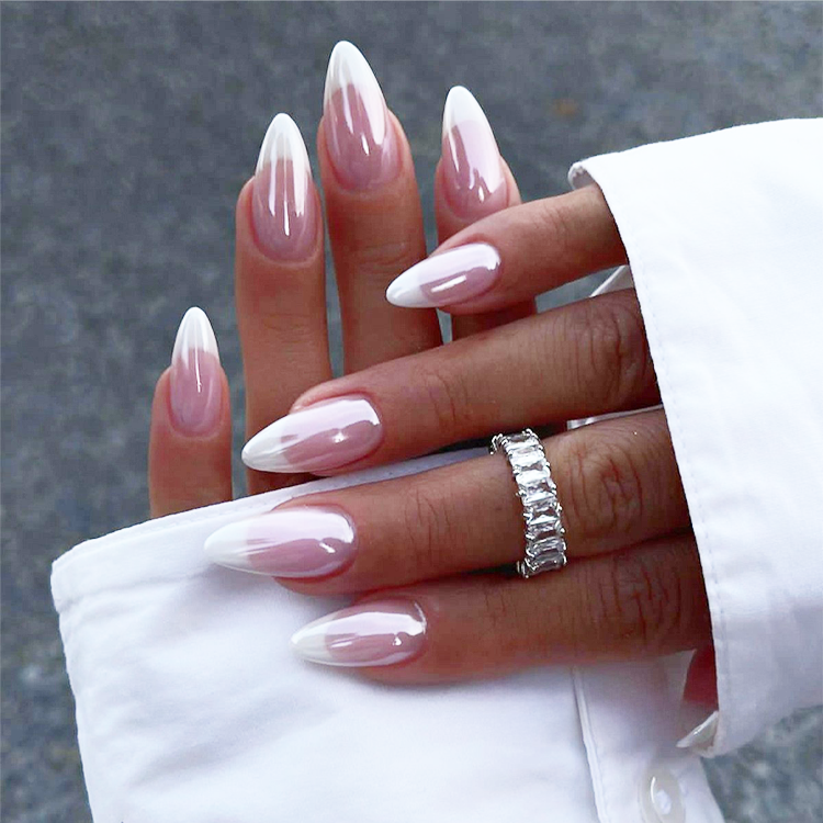 White Edge French Minimalist Nail Patches