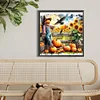 Diamond Painting-DIY Full Round Drill Autumn Sunflower(40*40 CM)