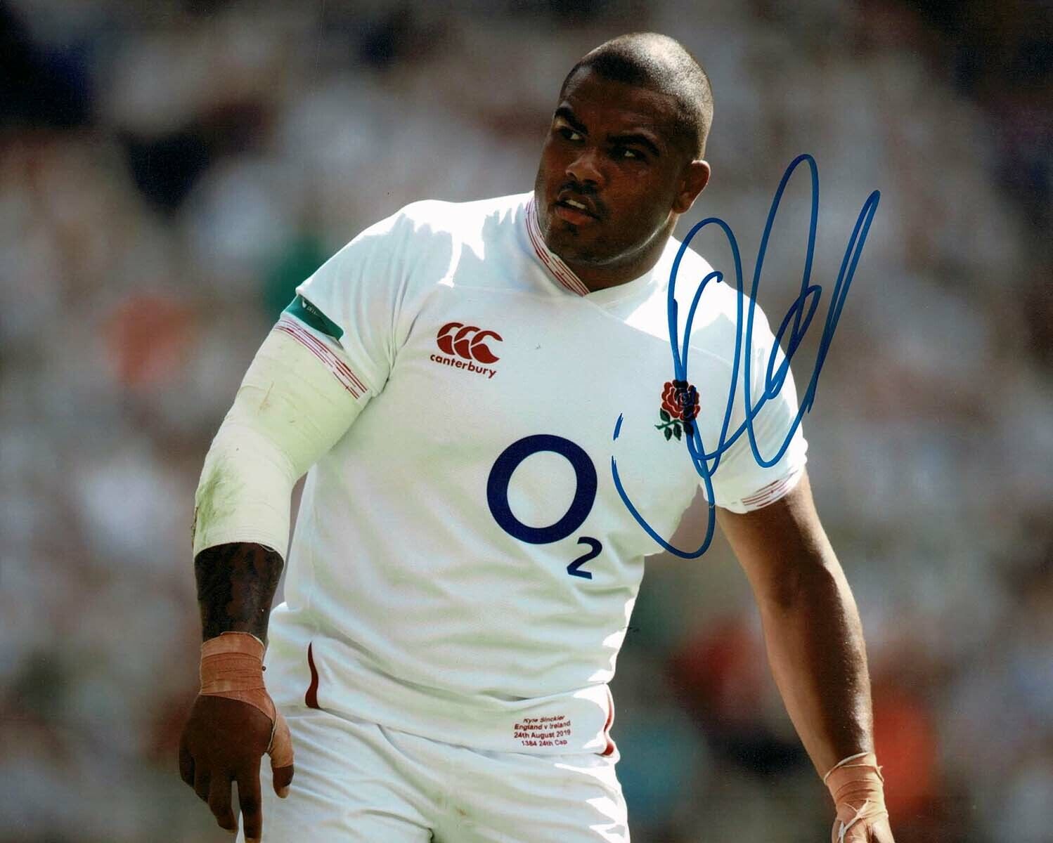 Kyle SINCKLER Signed Autograph England Rugby Prop RUGBY 10x8 Photo Poster painting 3 AFTAL COA