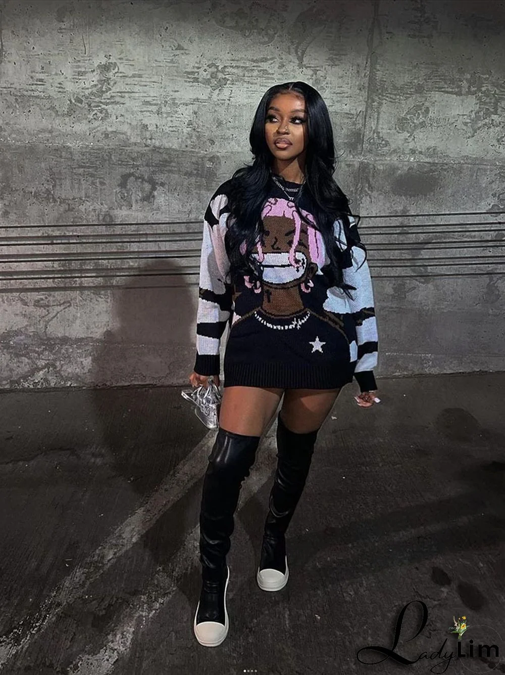 WomenLoose Casual Round Neck Sweater