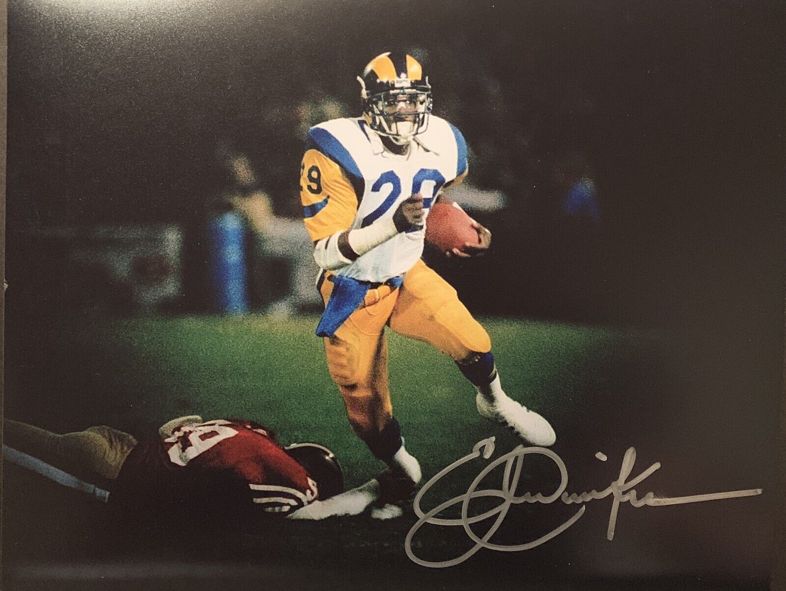 eric dickerson Signed 11x14 Photo Poster painting Pic Auto