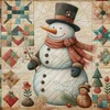 (Multi-Style) Christmas Snowman Tree-11CT Stamped Cross Stitch 40*40cm