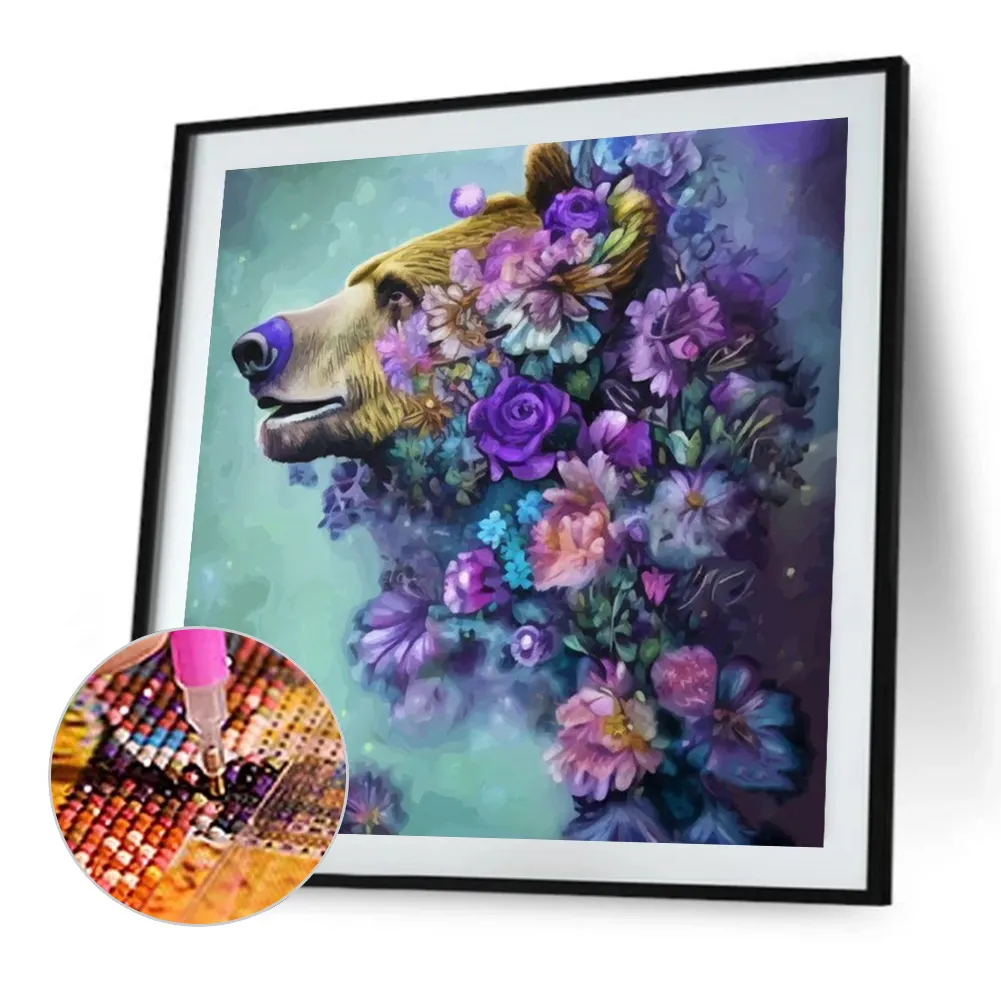 Full Round Diamond Painting 40*40cm - Bear