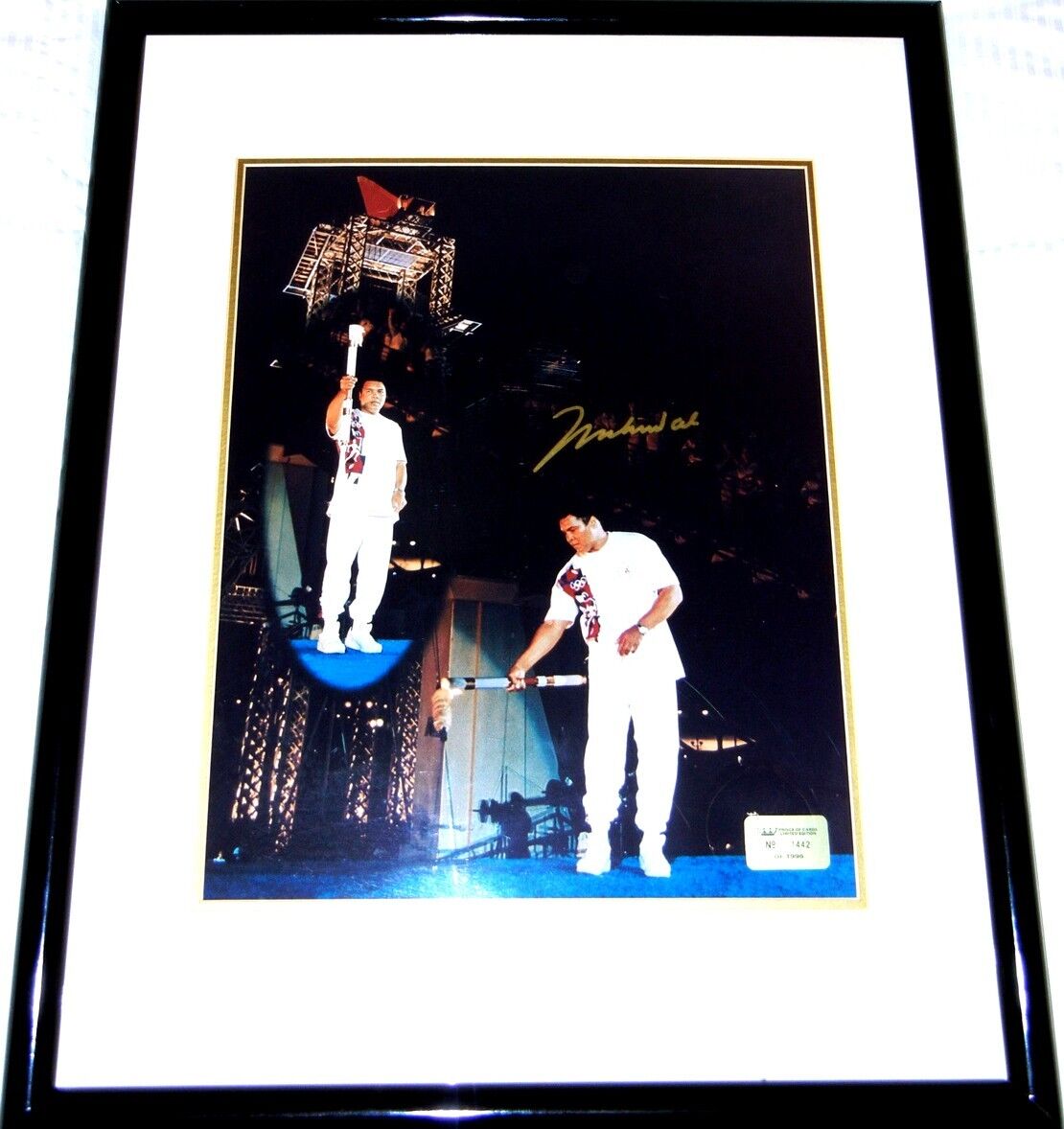 Muhammad Ali signed autographed 1996 Olympic Torch 16x20 Photo Poster painting poster framed COA