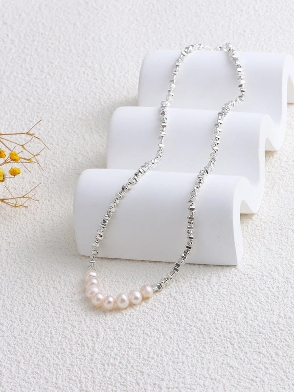 1 Piece 925 Sterling Silver Freshwater Pearl Jewelry Set