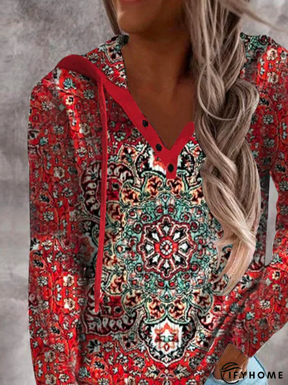 Hoodie Loose Casual Ethnic Sweatshirt | IFYHOME