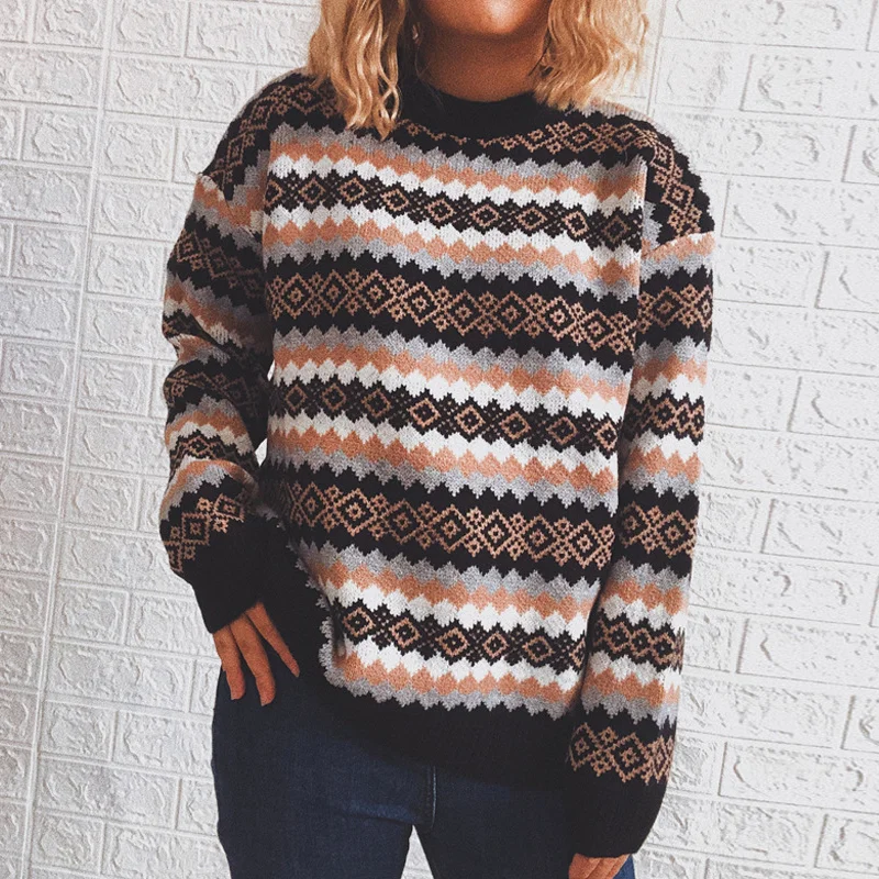 Fairman Island Vintage Crew Neck Long Sleeve Sweater
