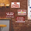 4pcs - Warning  - Vintage Metal Signs(12*16Inch) 