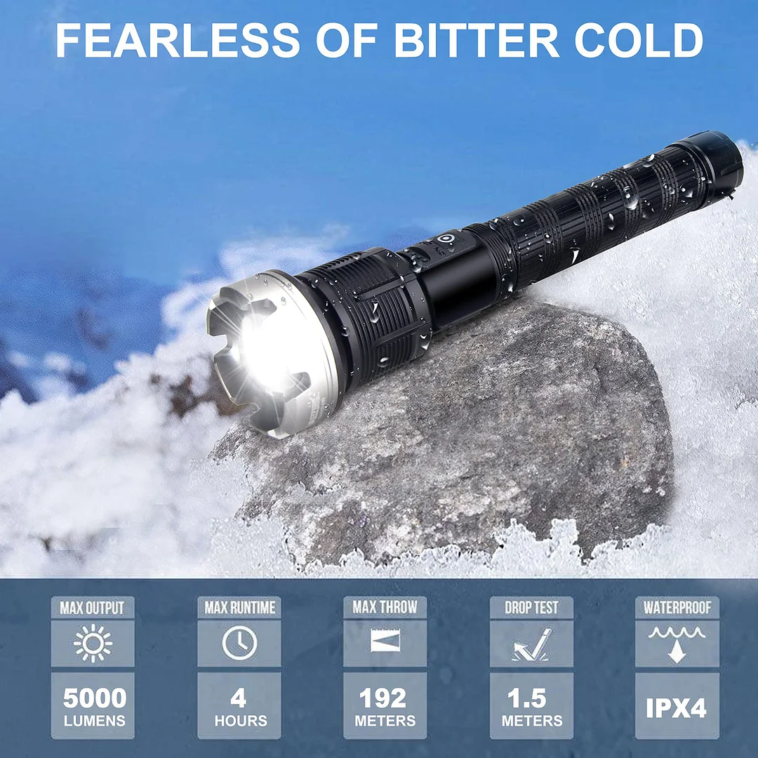 LED Rechargeable Tactical Laser Flashlight 90000 High Lumens🔥Buy 2 Get Free Shipping